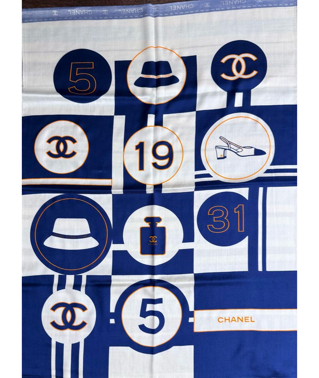 CHANEL Мульти кашемировый шарф, фото 6