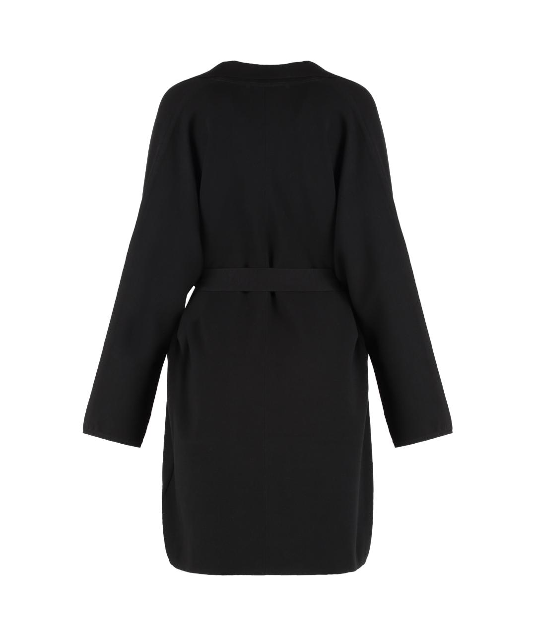 MAX MARA STUDIO Черное вискозное пальто, фото 2