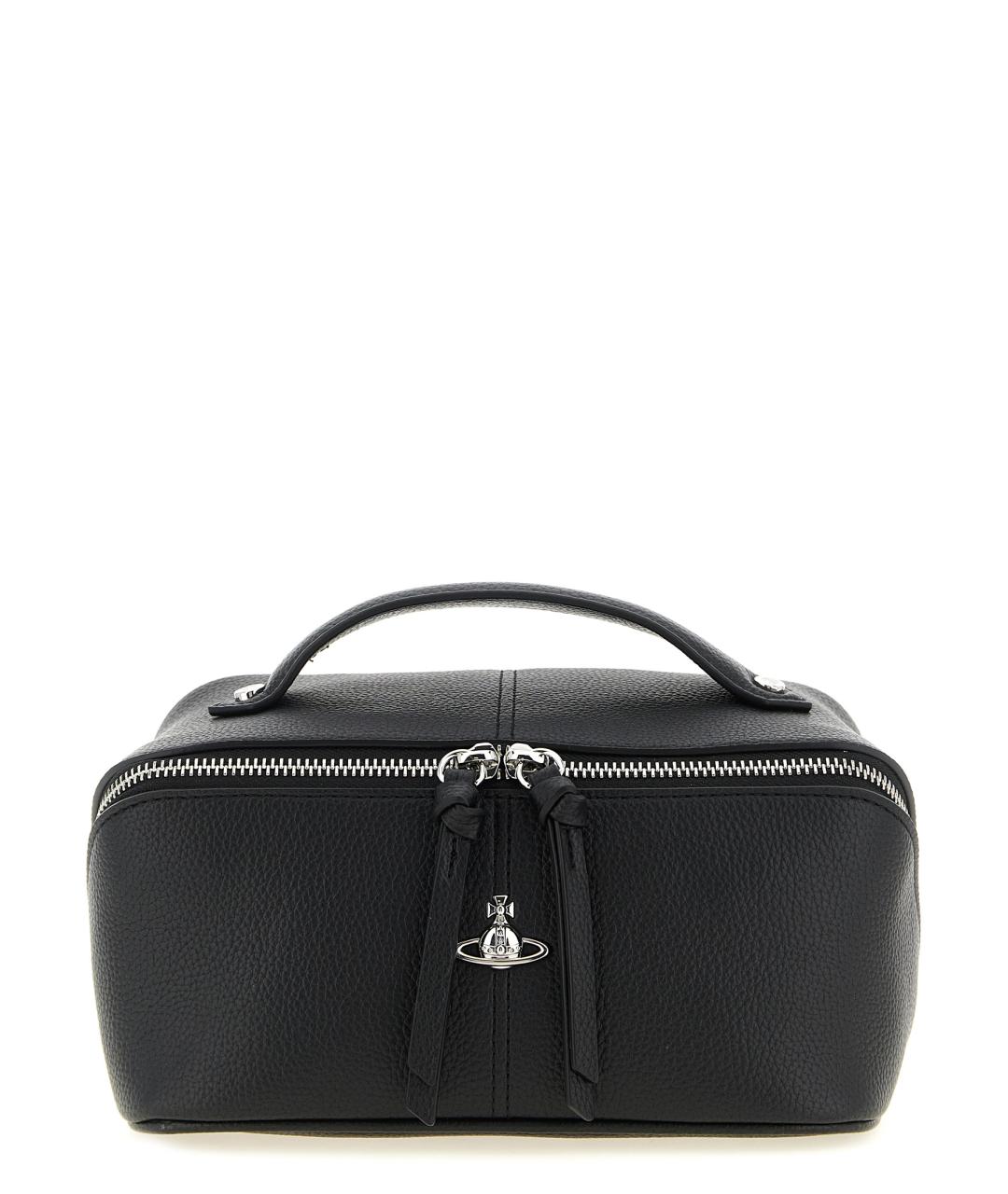 VIVIENNE WESTWOOD Черная сумка с короткими ручками из искусственной кожи, фото 1