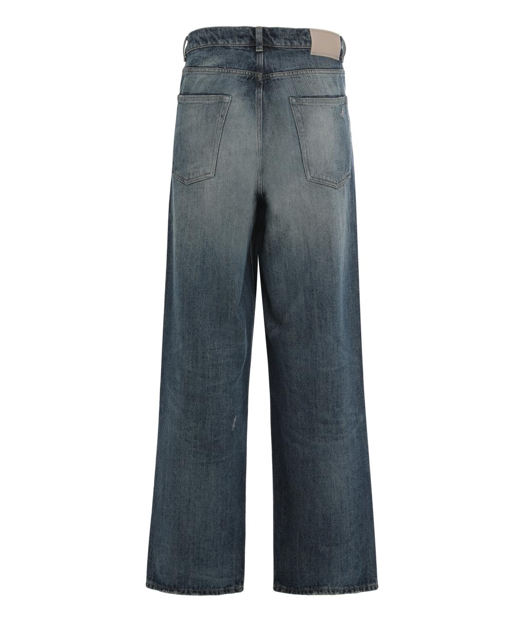 OUR LEGACY Синие хлопковые прямые джинсы, фото 2