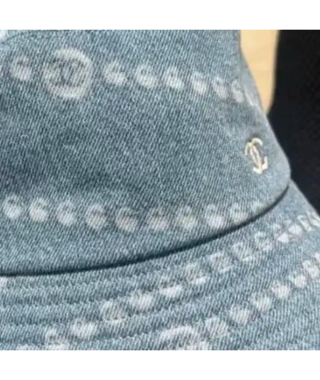 CHANEL Голубая хлопковая панама, фото 4