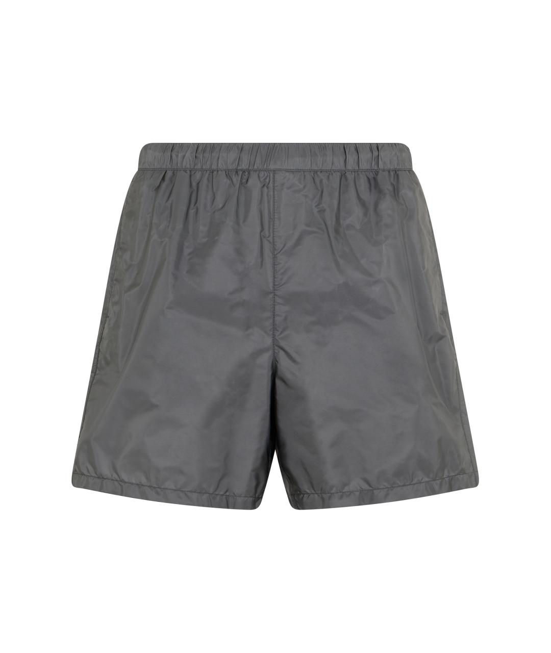 PRADA Серые полиамидовые шорты, фото 1