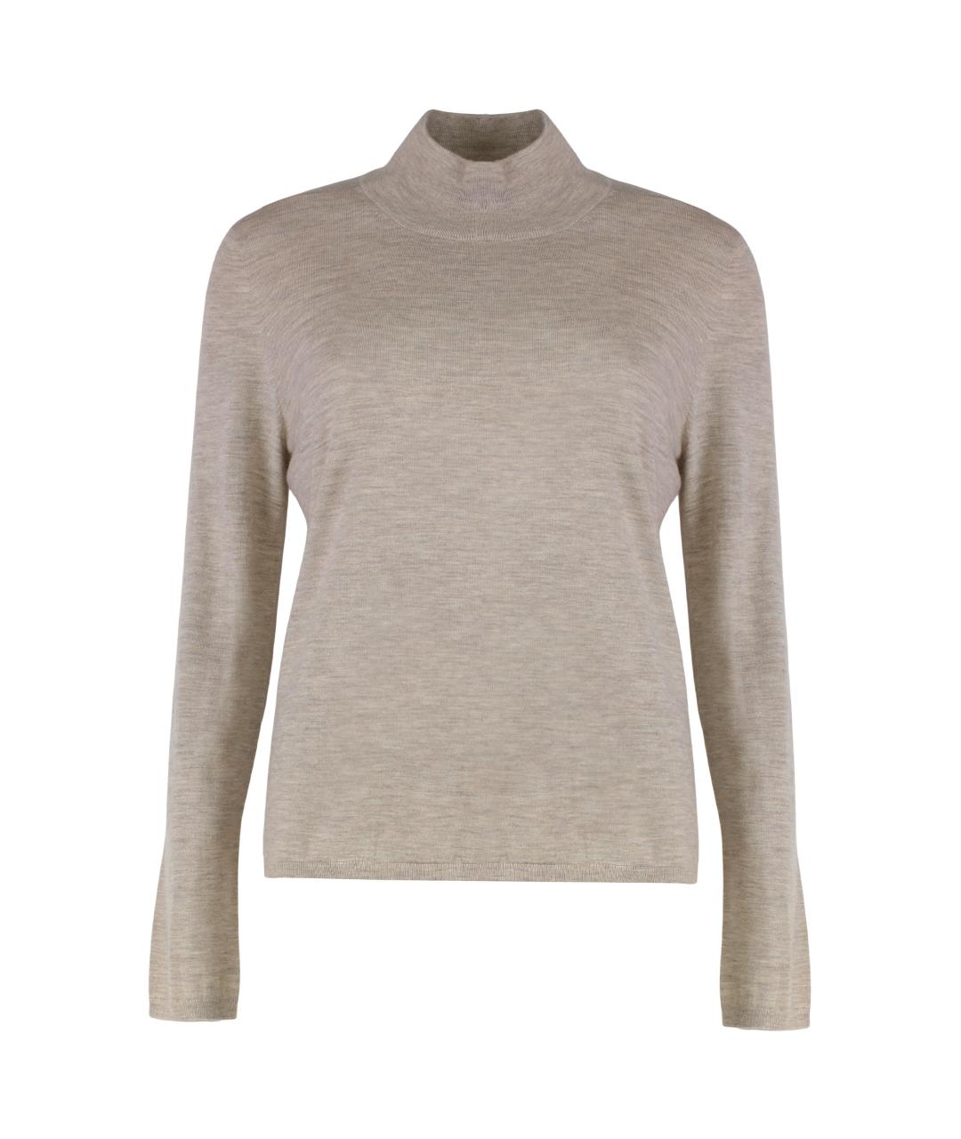 MAX MARA Бежевая кашемировая водолазка, фото 1