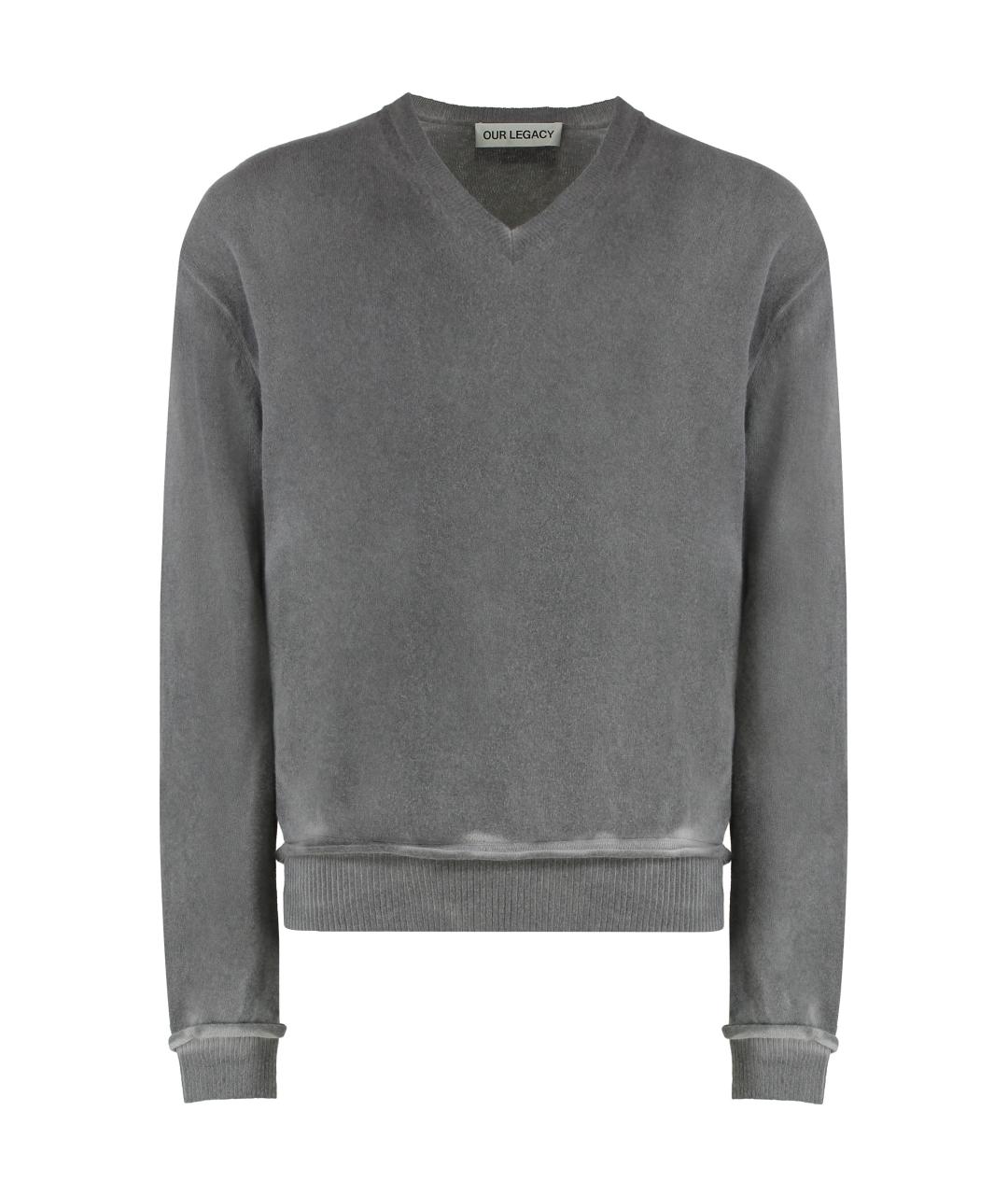 OUR LEGACY Серый шерстяной джемпер / свитер, фото 1