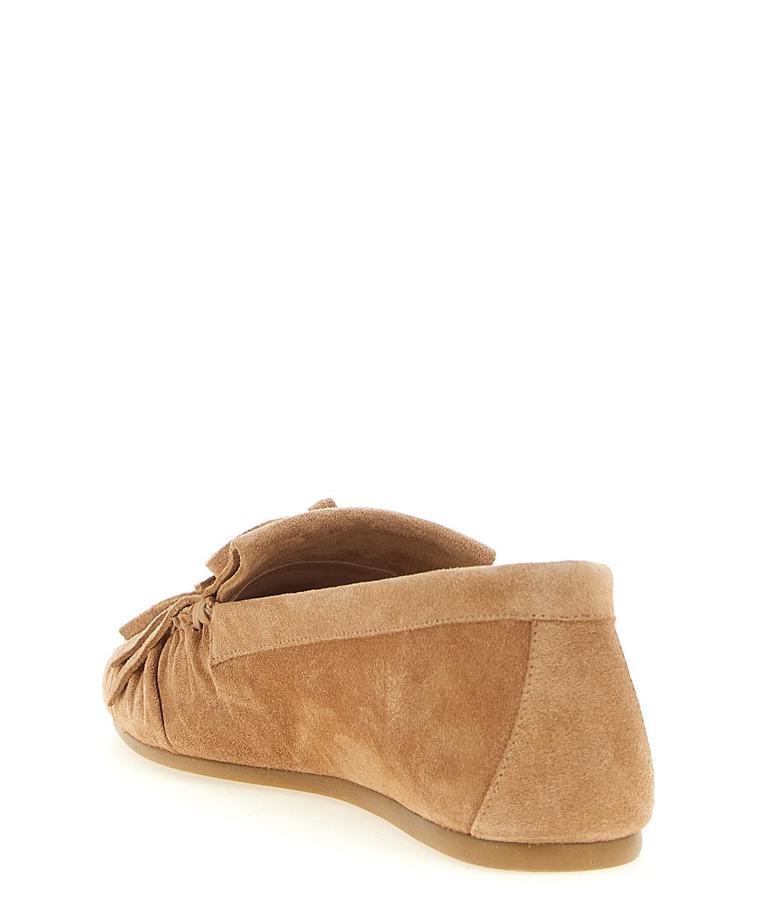 STUART WEITZMAN Коричневые замшевые лоферы, фото 3