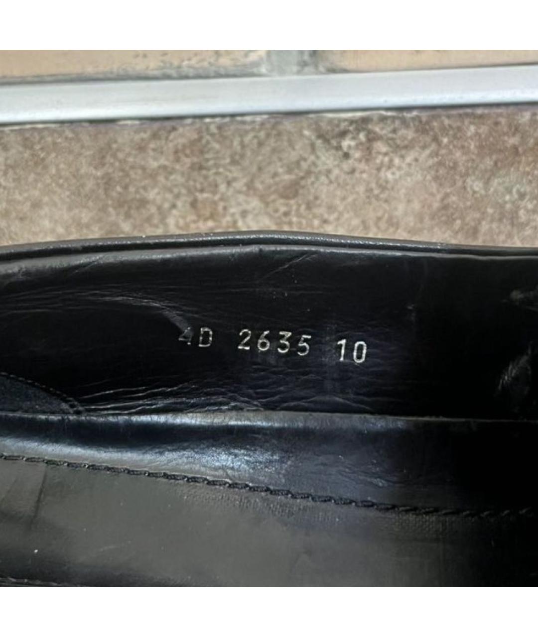 PRADA Черные кожаные лоферы, фото 5