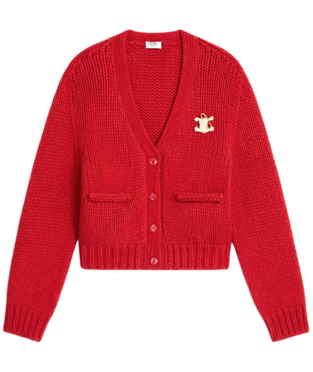 CELINE Красный кардиган, фото 1