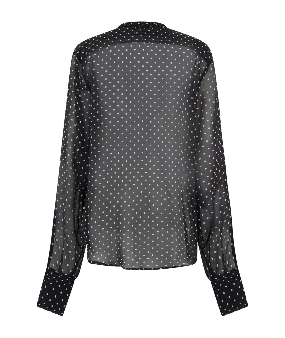 THE MANNEI Черная шелковая рубашка, фото 2