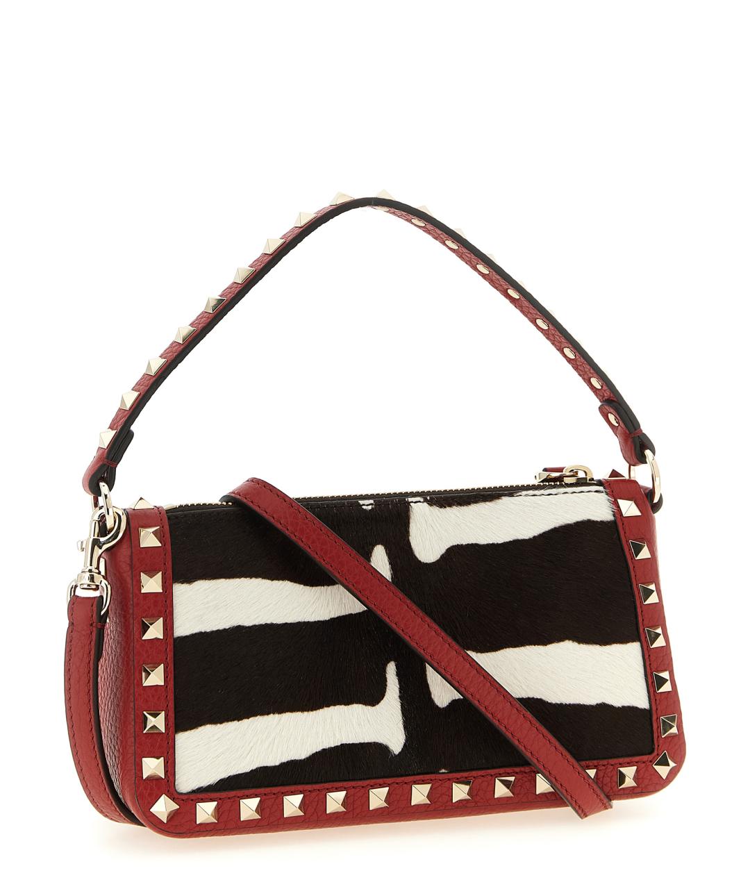 VALENTINO Красная меховая сумка через плечо, фото 2