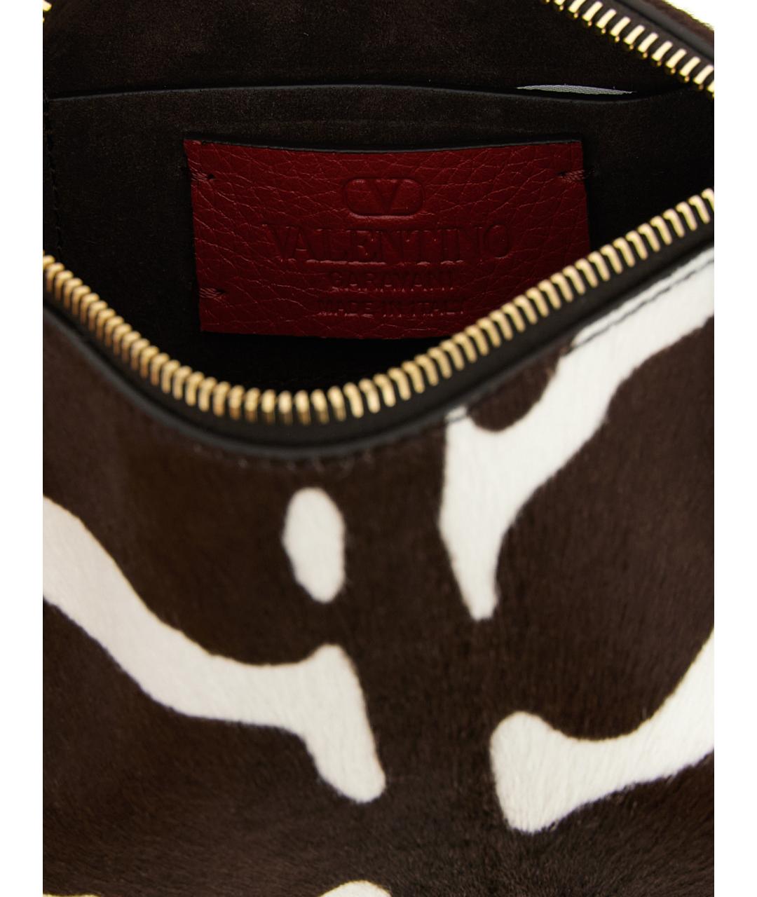 VALENTINO Красная меховая сумка через плечо, фото 4