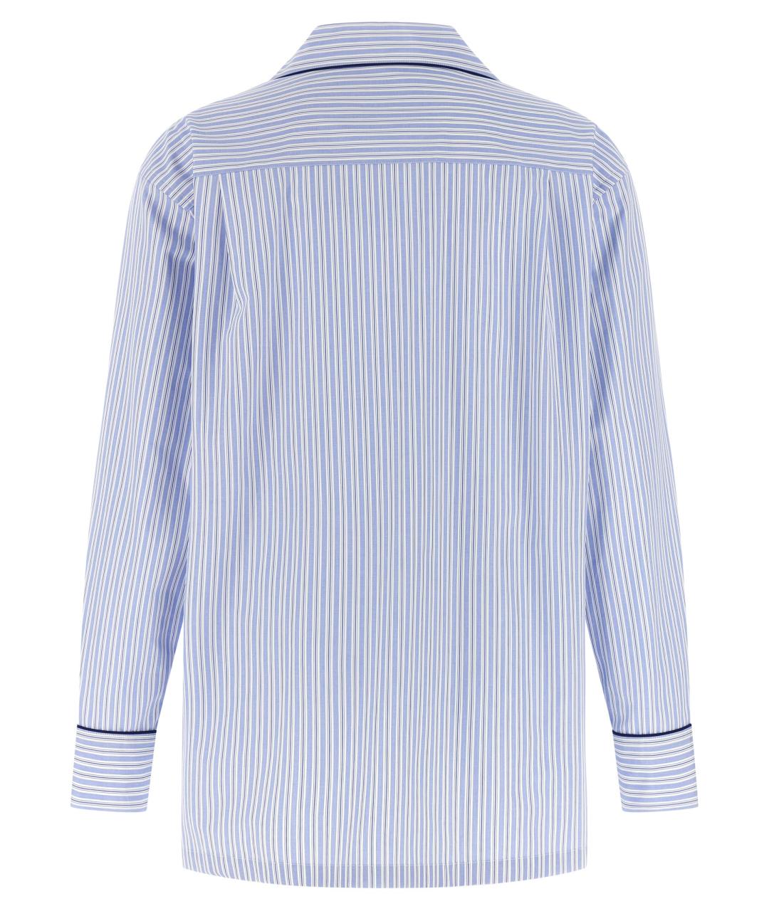 DOLCE&GABBANA Голубая хлопковая рубашка, фото 2