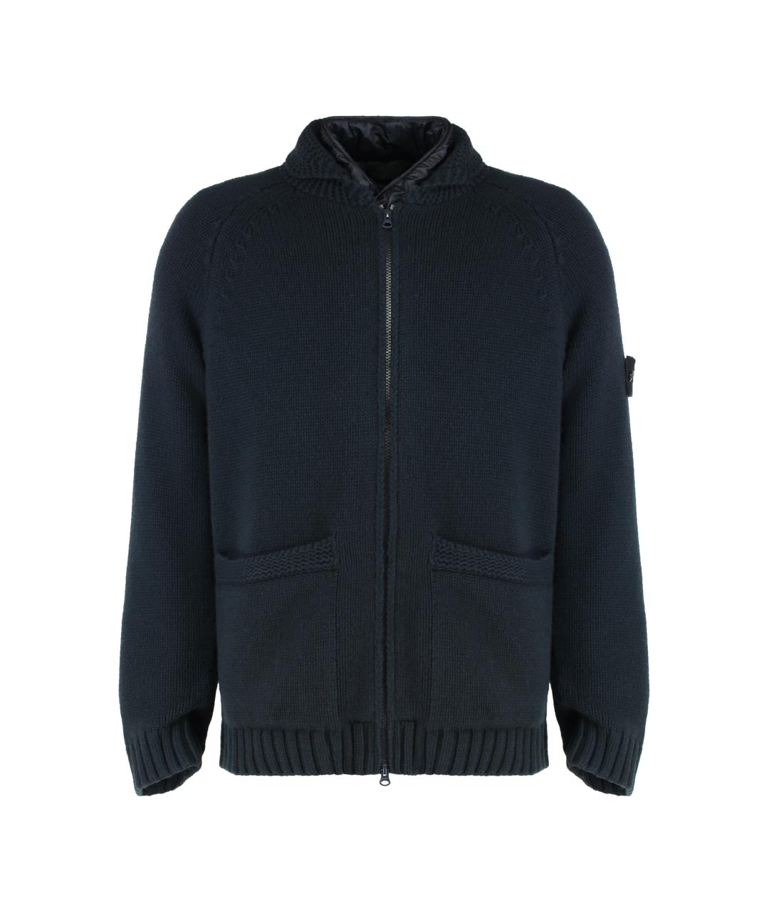 STONE ISLAND Синий кашемировый джемпер / свитер, фото 1