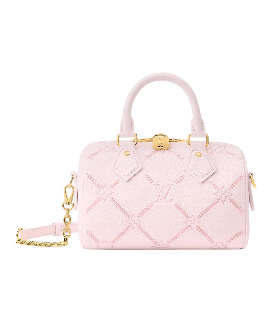 LOUIS VUITTON Розовая кожаная сумка через плечо, фото 1