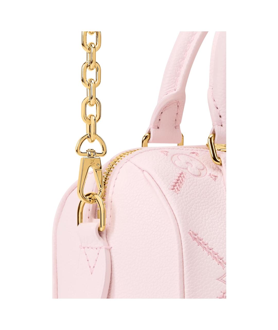 LOUIS VUITTON Розовая кожаная сумка через плечо, фото 3