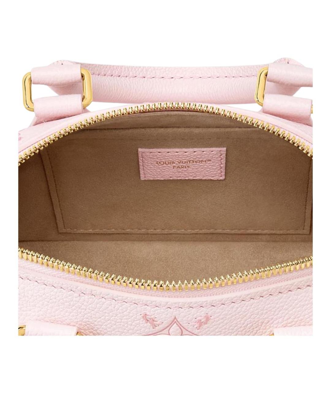 LOUIS VUITTON Розовая кожаная сумка через плечо, фото 4