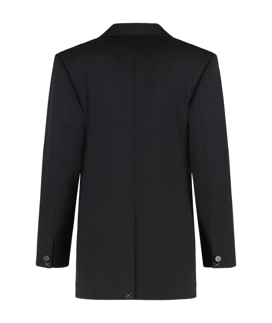 CELINE Черный шерстяной жакет/пиджак, фото 2