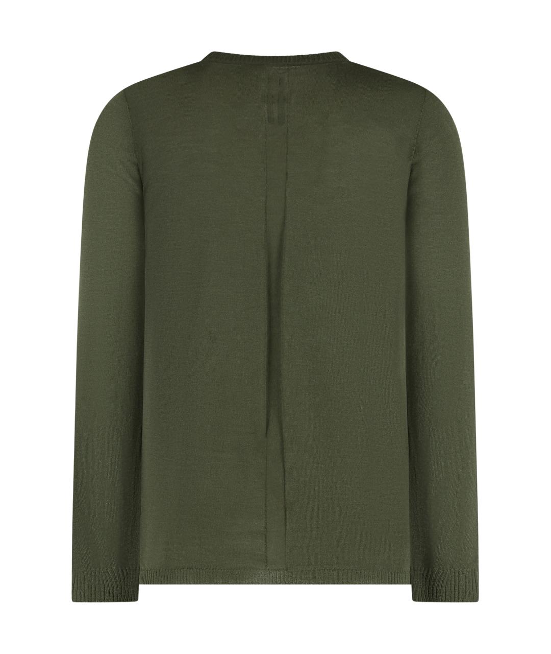 RICK OWENS Зеленый шерстяной джемпер / свитер, фото 2