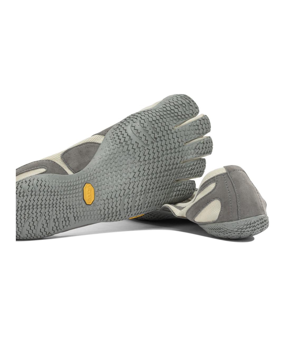 VIBRAM Серые синтетические низкие кроссовки / кеды, фото 5