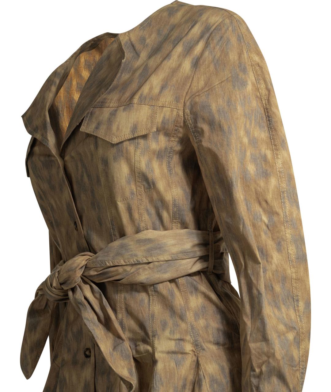 GANNI Бежевое хлопковое повседневное платье, фото 4