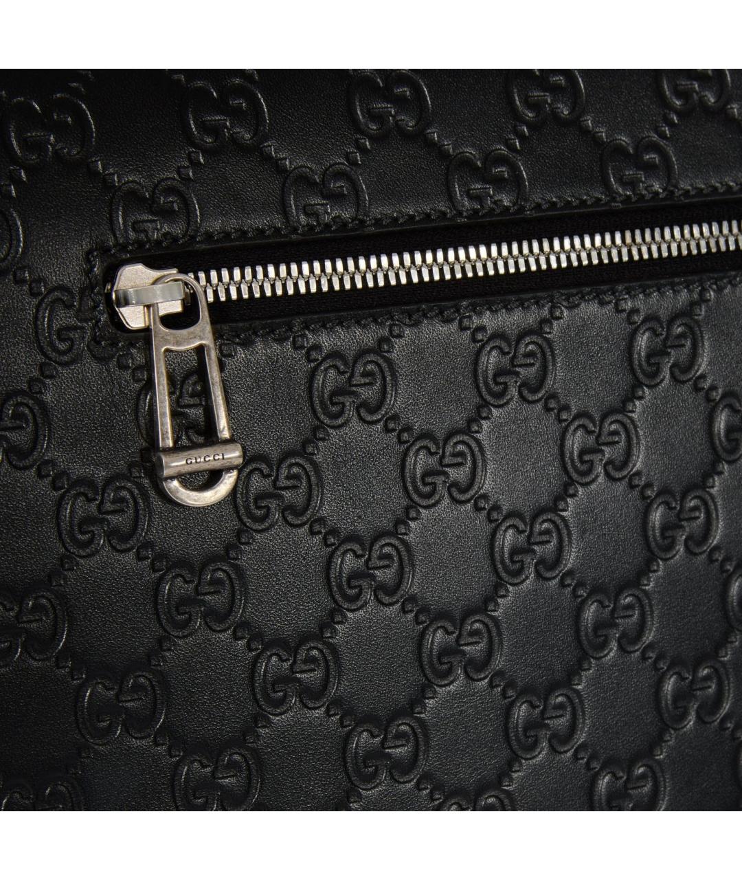 GUCCI Черная кожаная сумка на плечо, фото 3