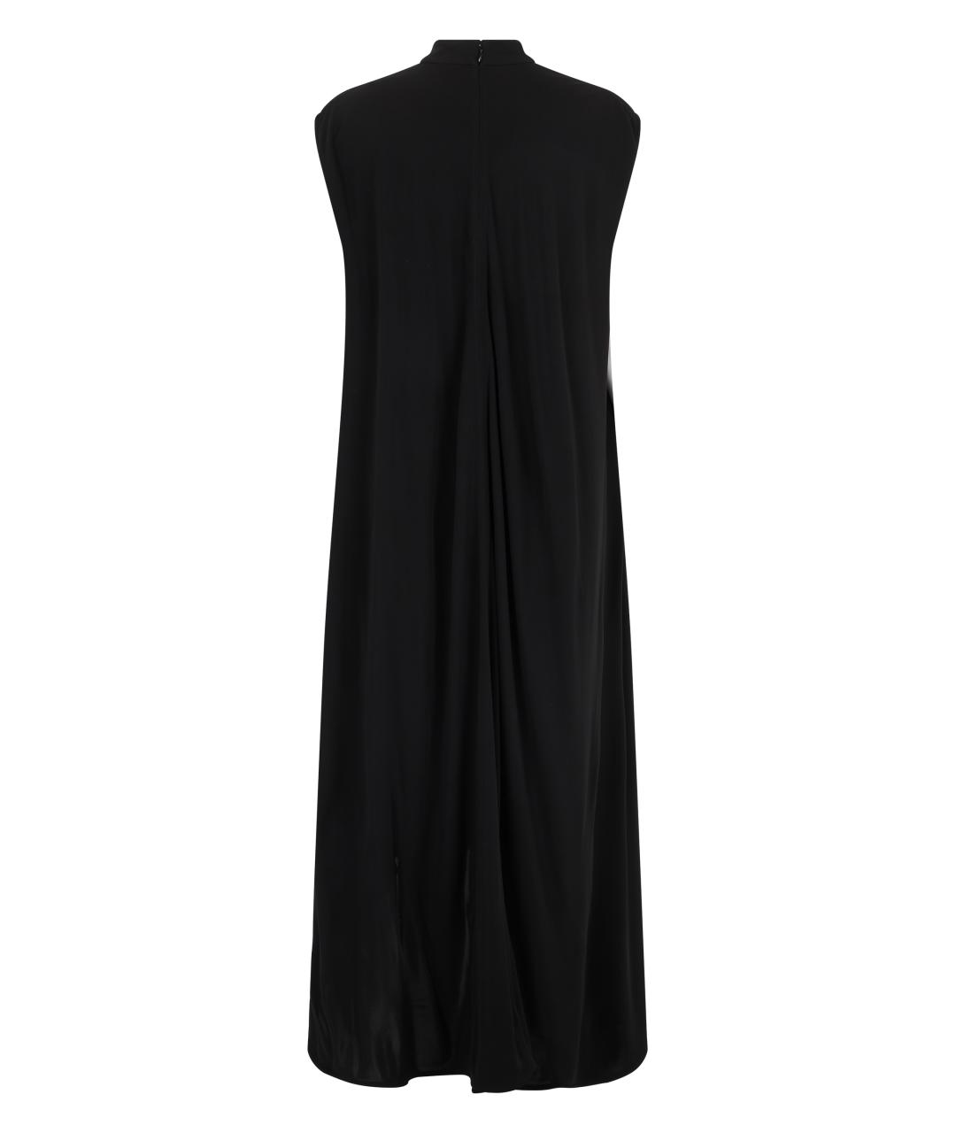 BOTTEGA VENETA Черное вискозное повседневное платье, фото 2