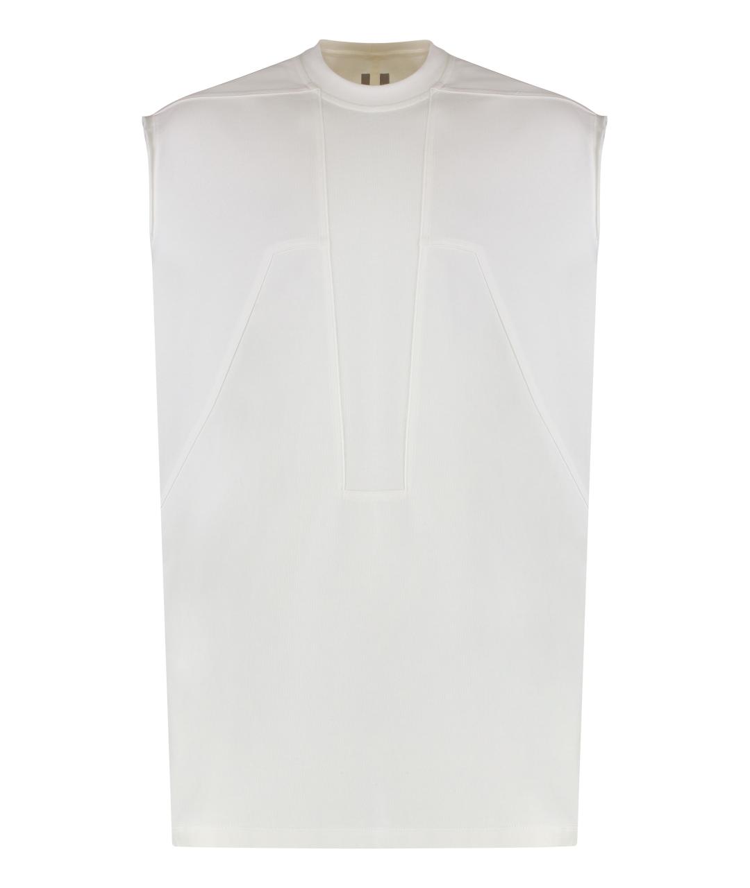 RICK OWENS Белая хлопковая майка, фото 1