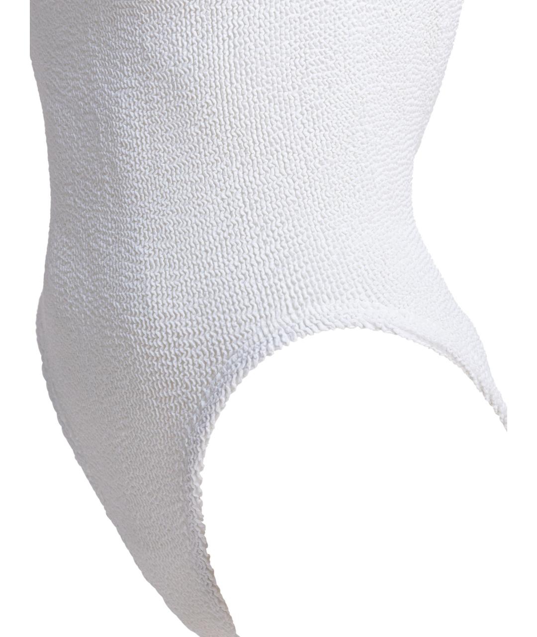 HUNZA G Белый полиамидовый купальник, фото 4