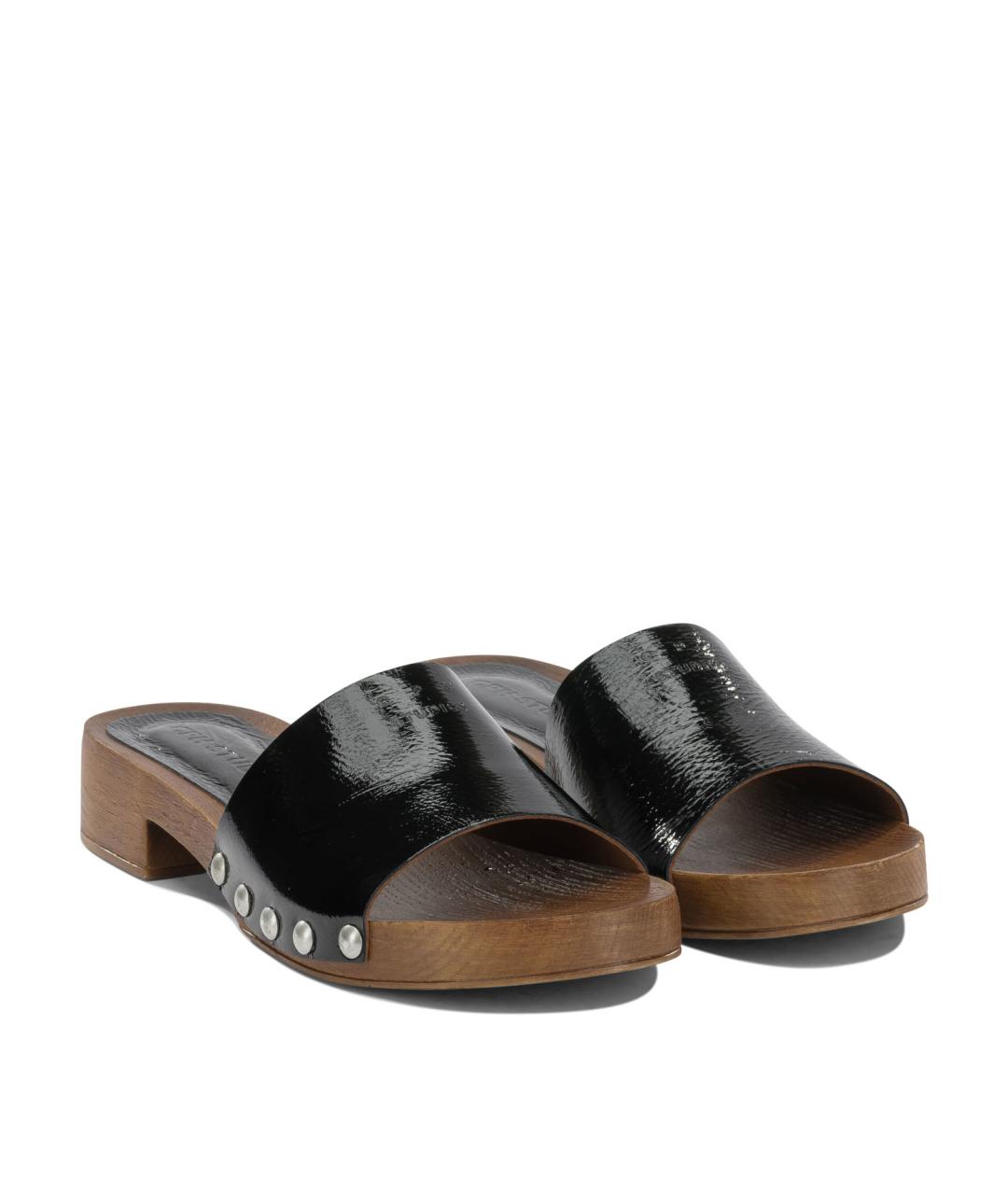 COPENHAGEN Черные кожаные сандалии, фото 2