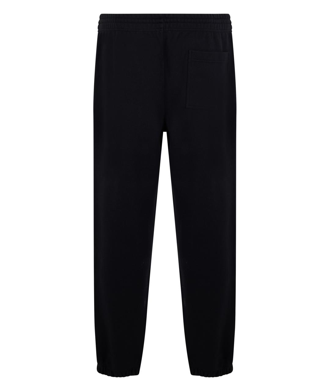 BURBERRY Черные хлопковые повседневные брюки, фото 2