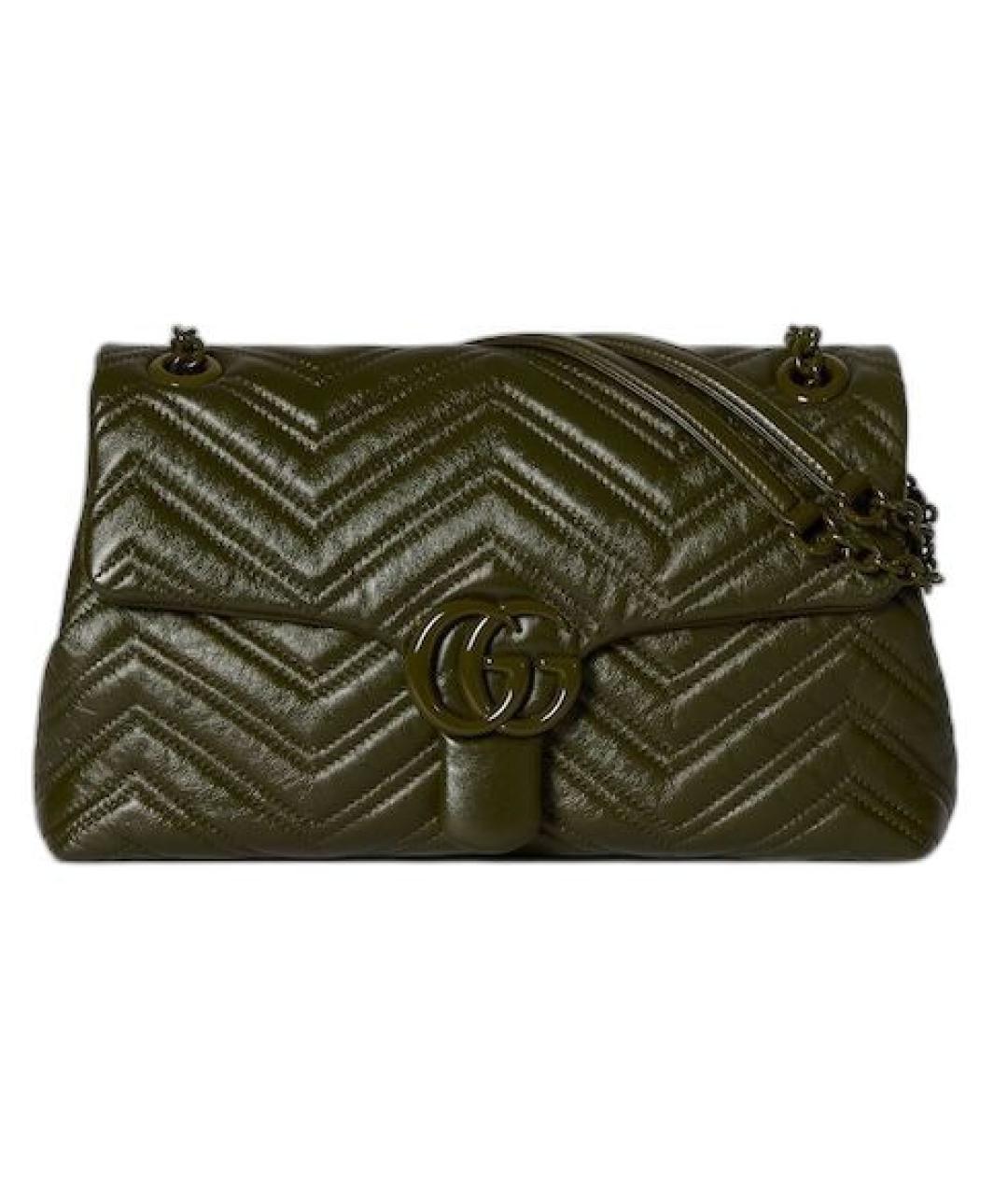 GUCCI Зеленая кожаная сумка через плечо, фото 1