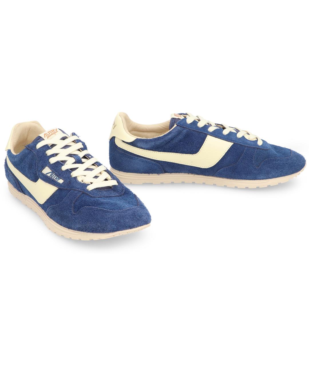 AUTRY Синие замшевые низкие кроссовки / кеды, фото 3