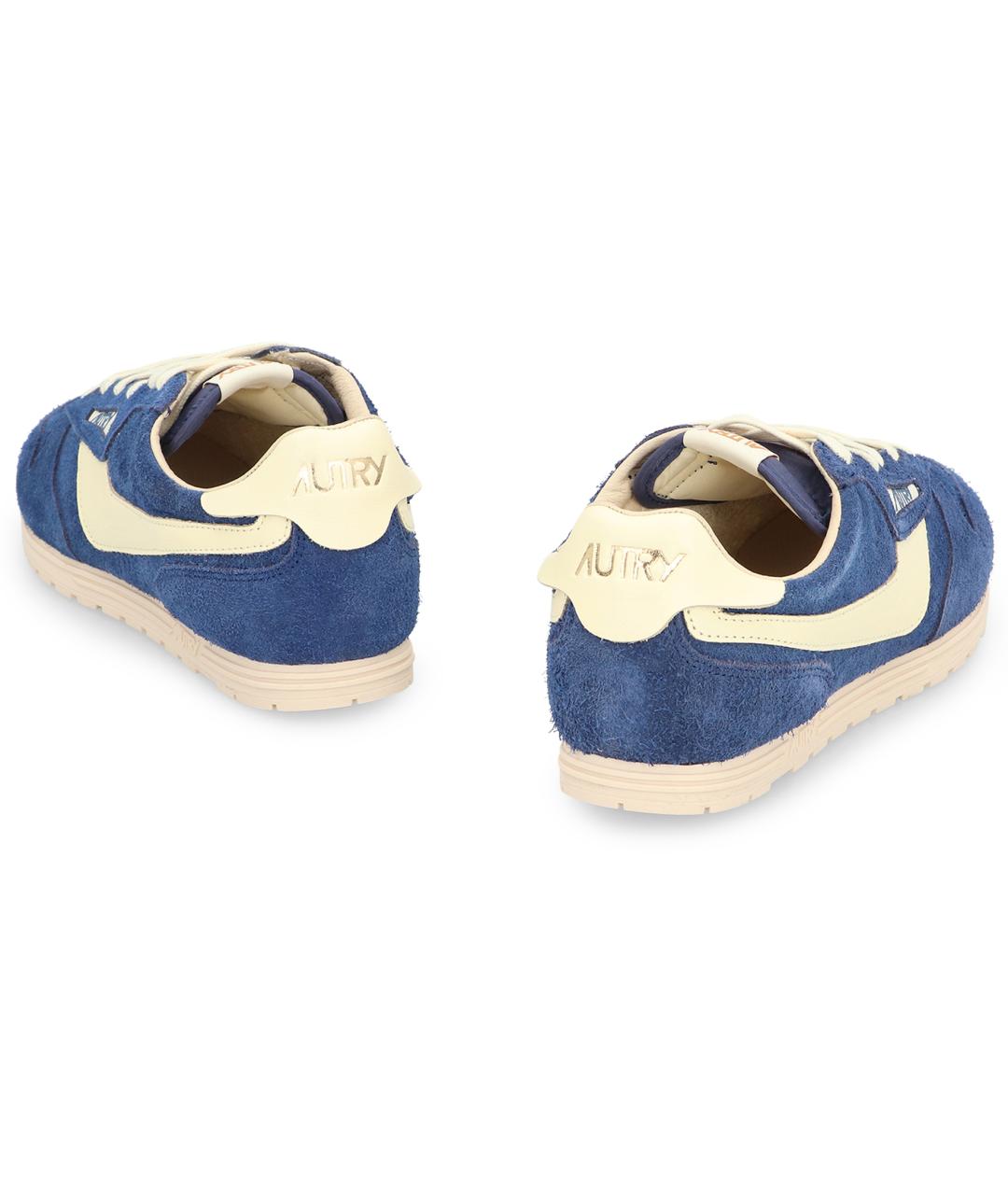 AUTRY Синие замшевые низкие кроссовки / кеды, фото 4