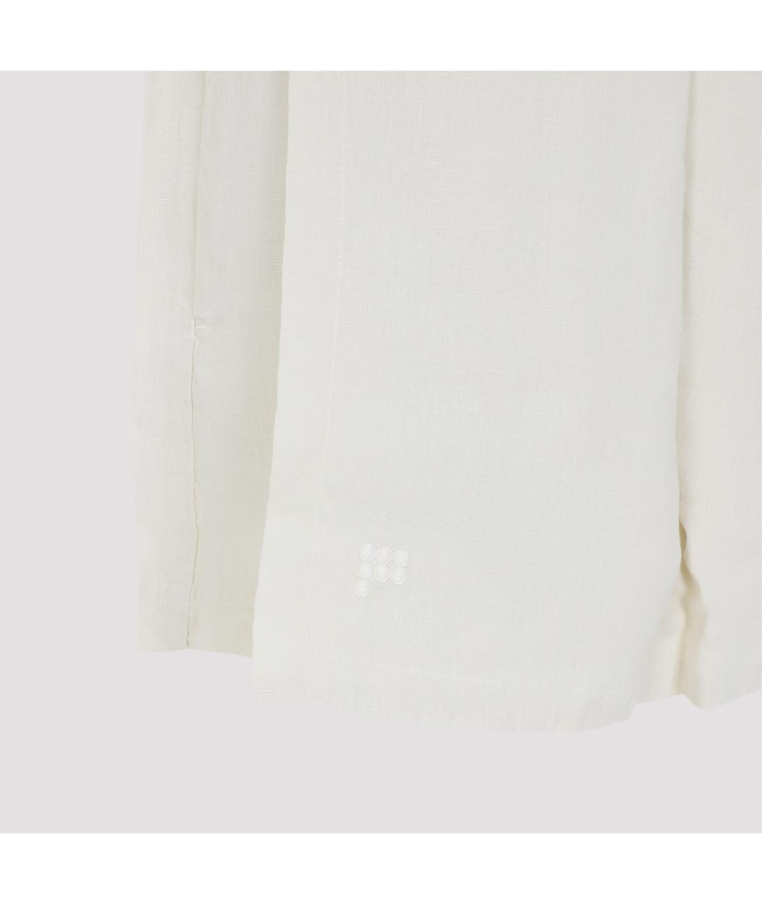 THE PANGAIA Белые льняные шорты, фото 3