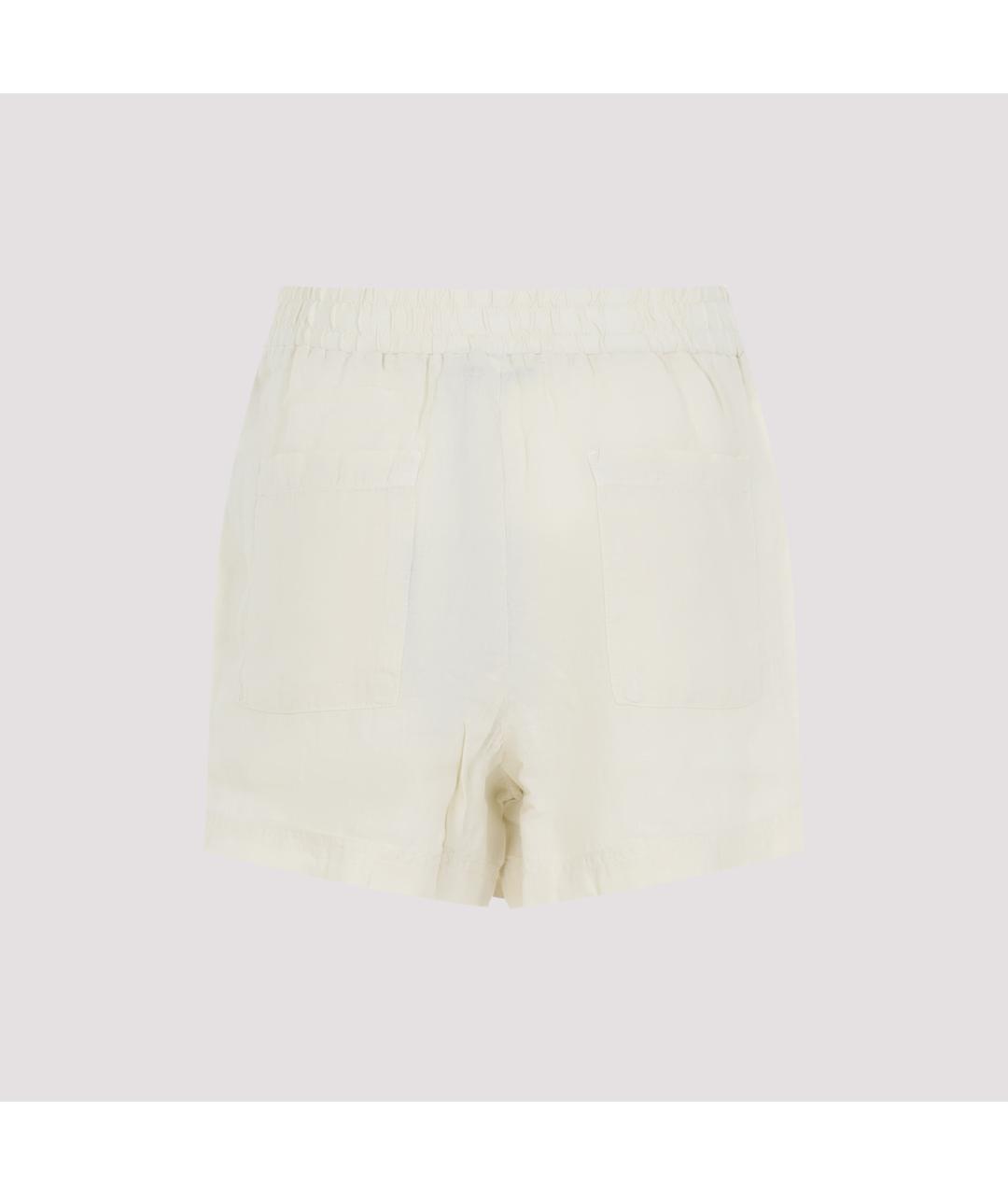THE PANGAIA Белые льняные шорты, фото 2