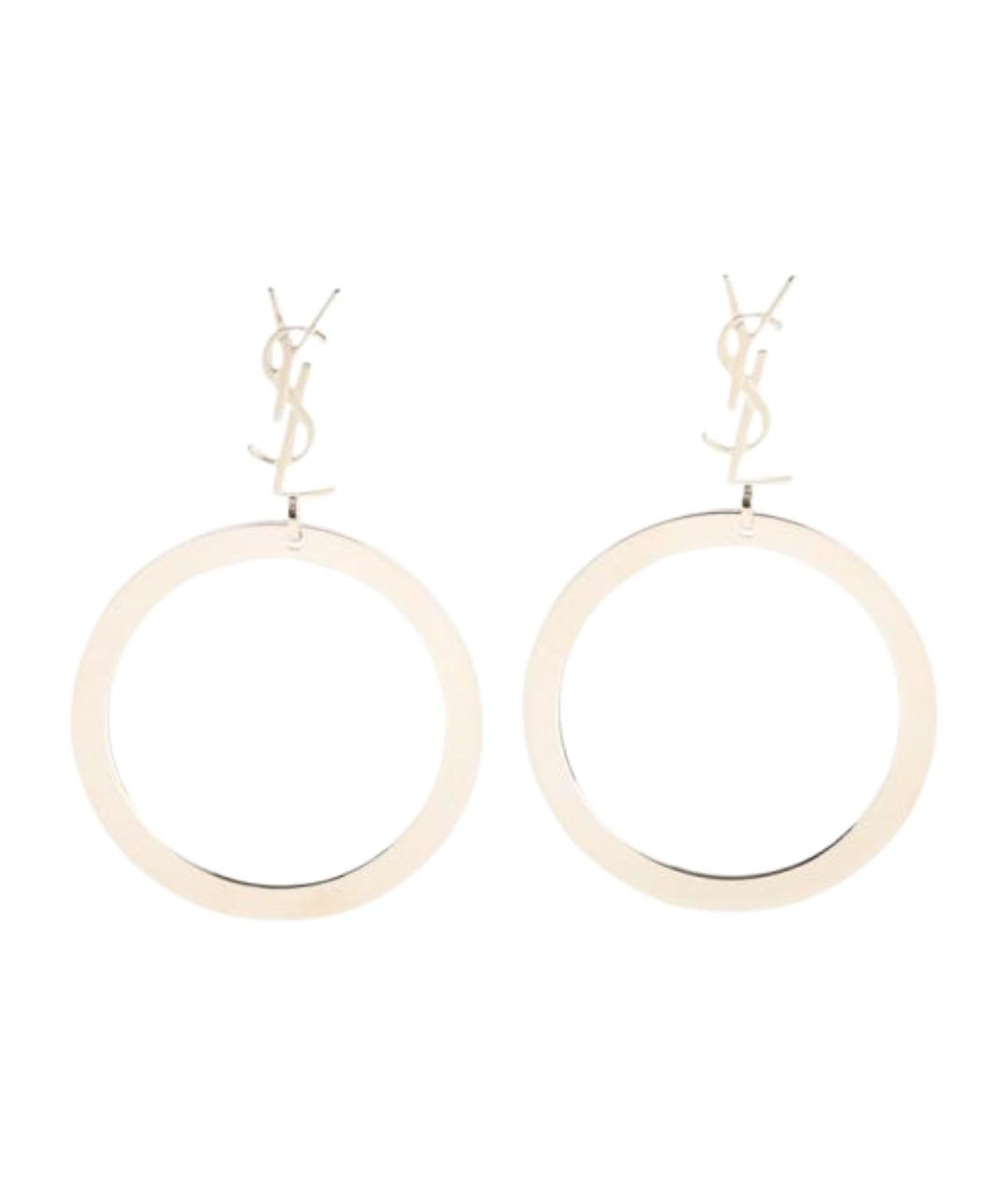 SAINT LAURENT Золотые металлические серьги, фото 1