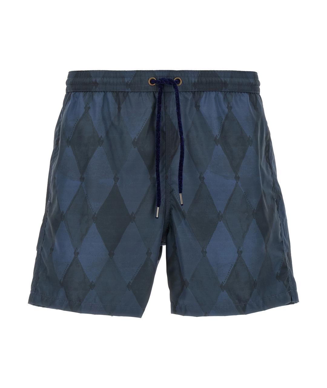 BALLANTYNE Синие полиэстеровые шорты, фото 1