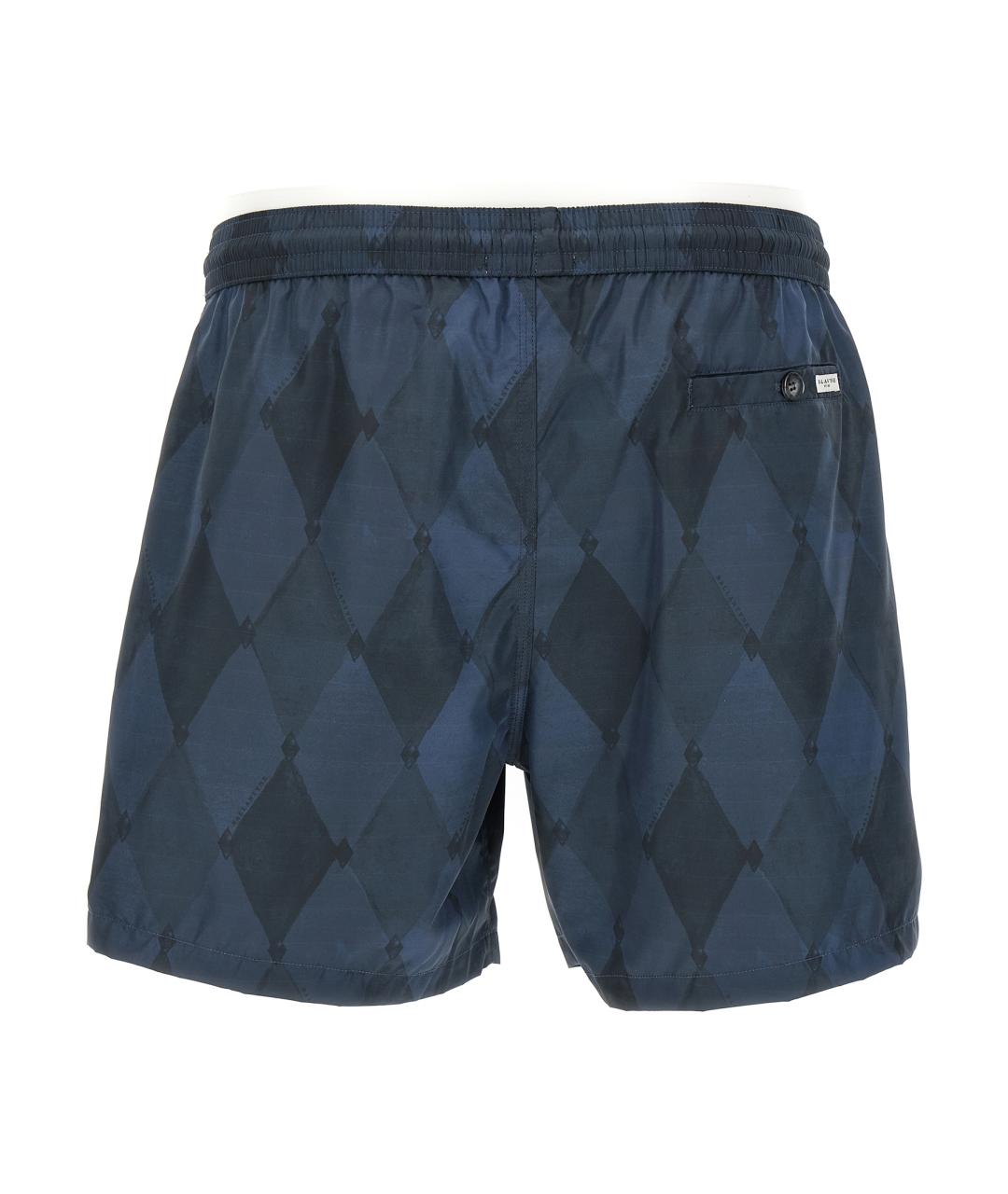 BALLANTYNE Синие полиэстеровые шорты, фото 2