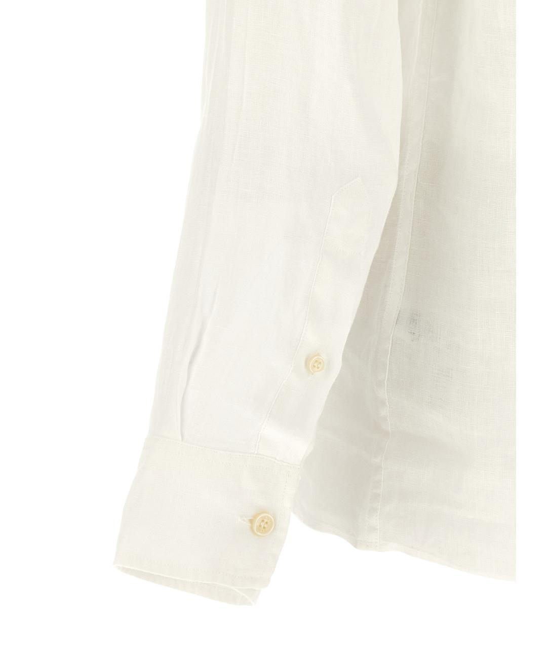 MC2 SAINT BARTH Белое поло с длинным рукавом, фото 4