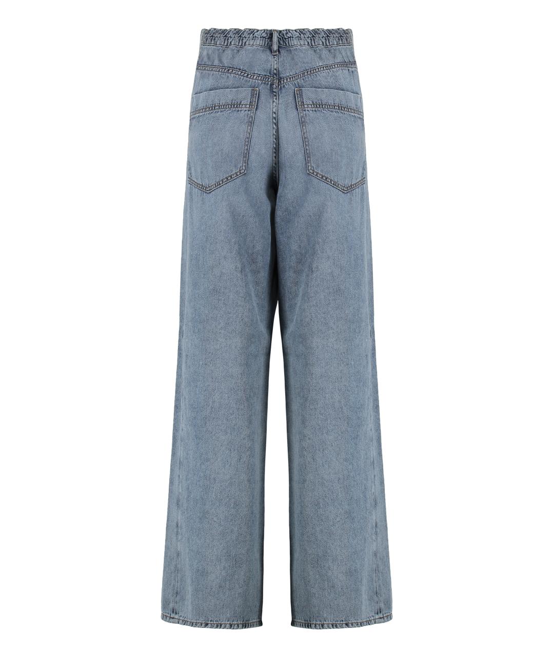 DARKPARK Синие хлопковые прямые джинсы, фото 2