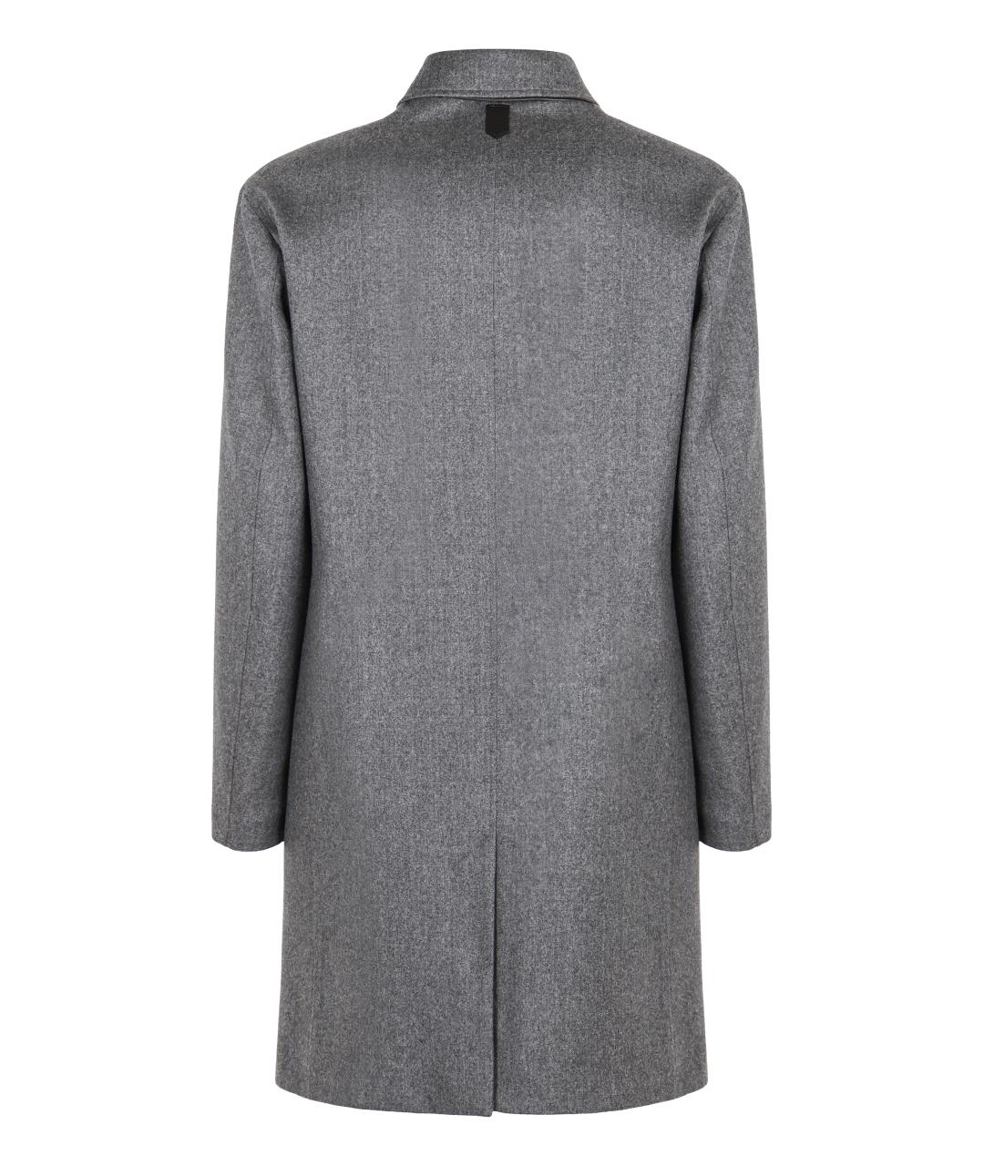 CANALI Серое шерстяное пальто, фото 2