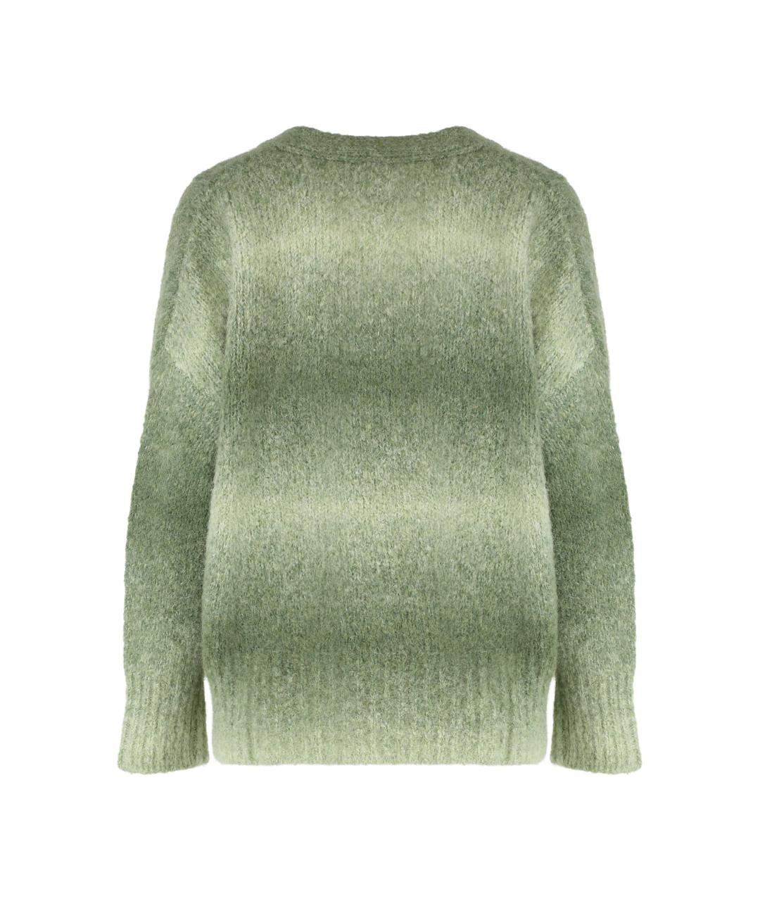 ASPESI Зеленый шерстяной кардиган, фото 2