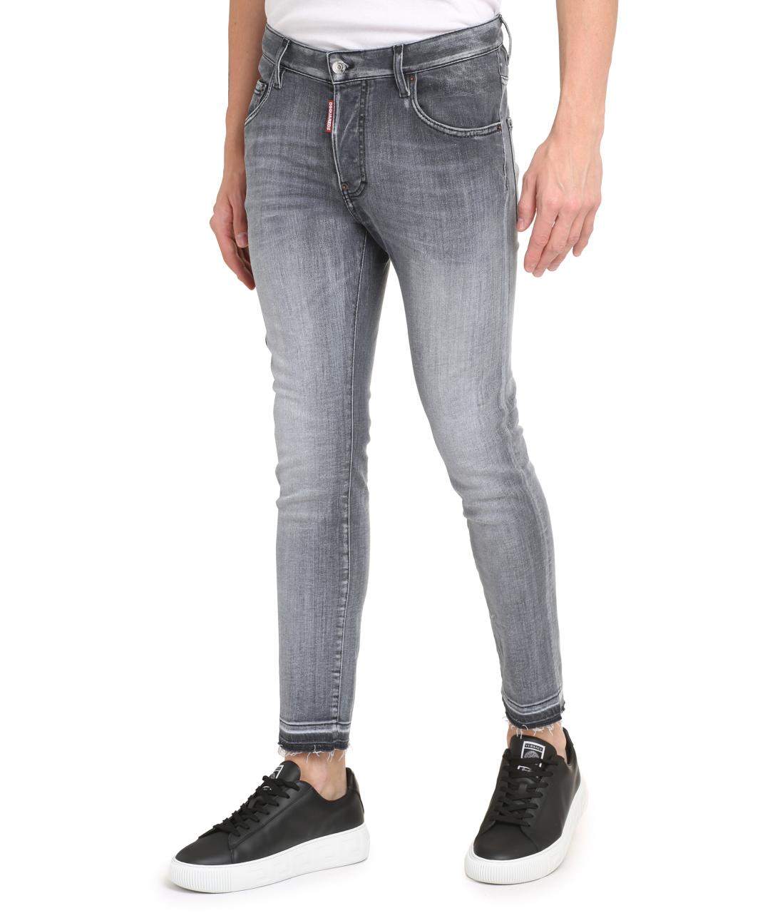 DSQUARED2 Серые хлопковые джинсы скинни, фото 3