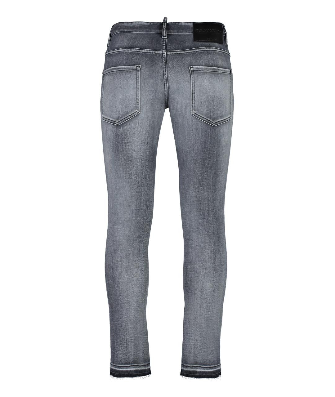 DSQUARED2 Серые хлопковые джинсы скинни, фото 2