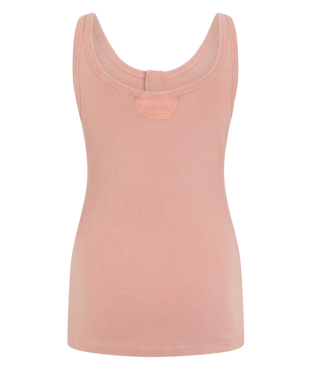 CHLOE Розовая хлопковая майка, фото 2