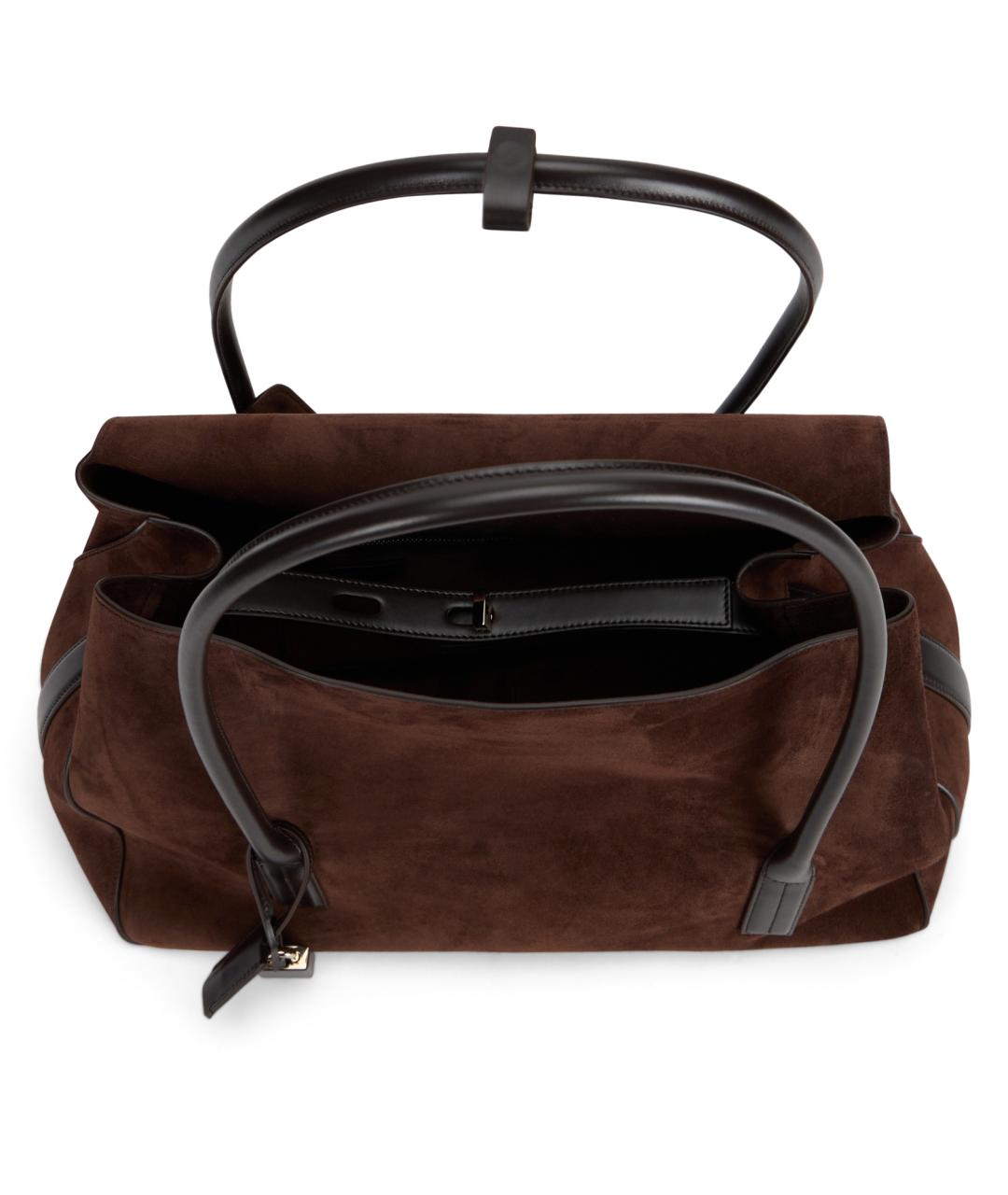 TOM FORD Коричневая замшевая сумка через плечо, фото 4