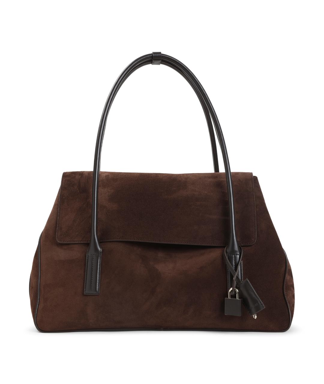 TOM FORD Коричневая замшевая сумка через плечо, фото 1