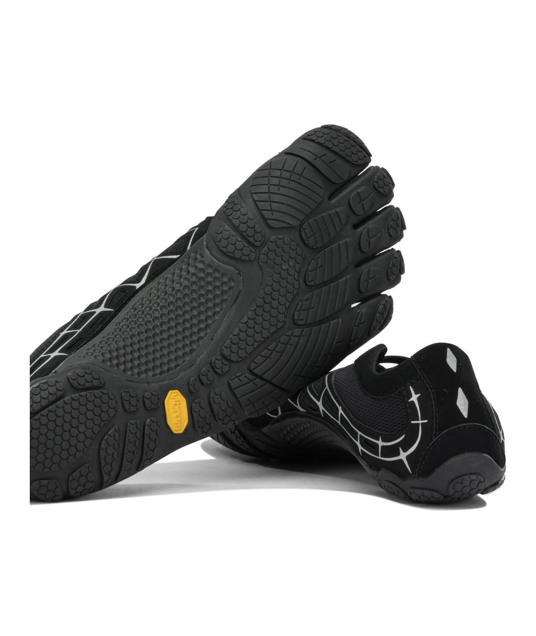 VIBRAM Черные синтетические низкие кроссовки / кеды, фото 4