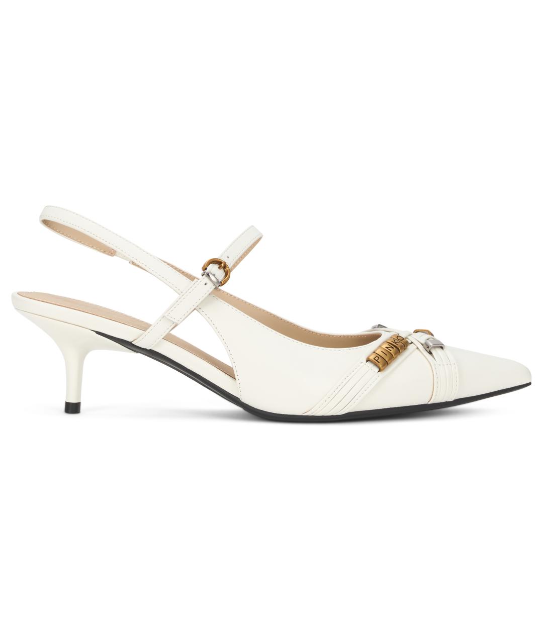 PINKO Белые кожаные туфли, фото 2