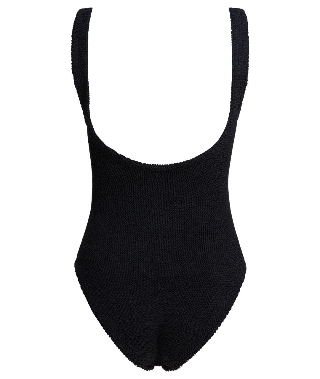 HUNZA G Черный полиамидовый купальник, фото 2