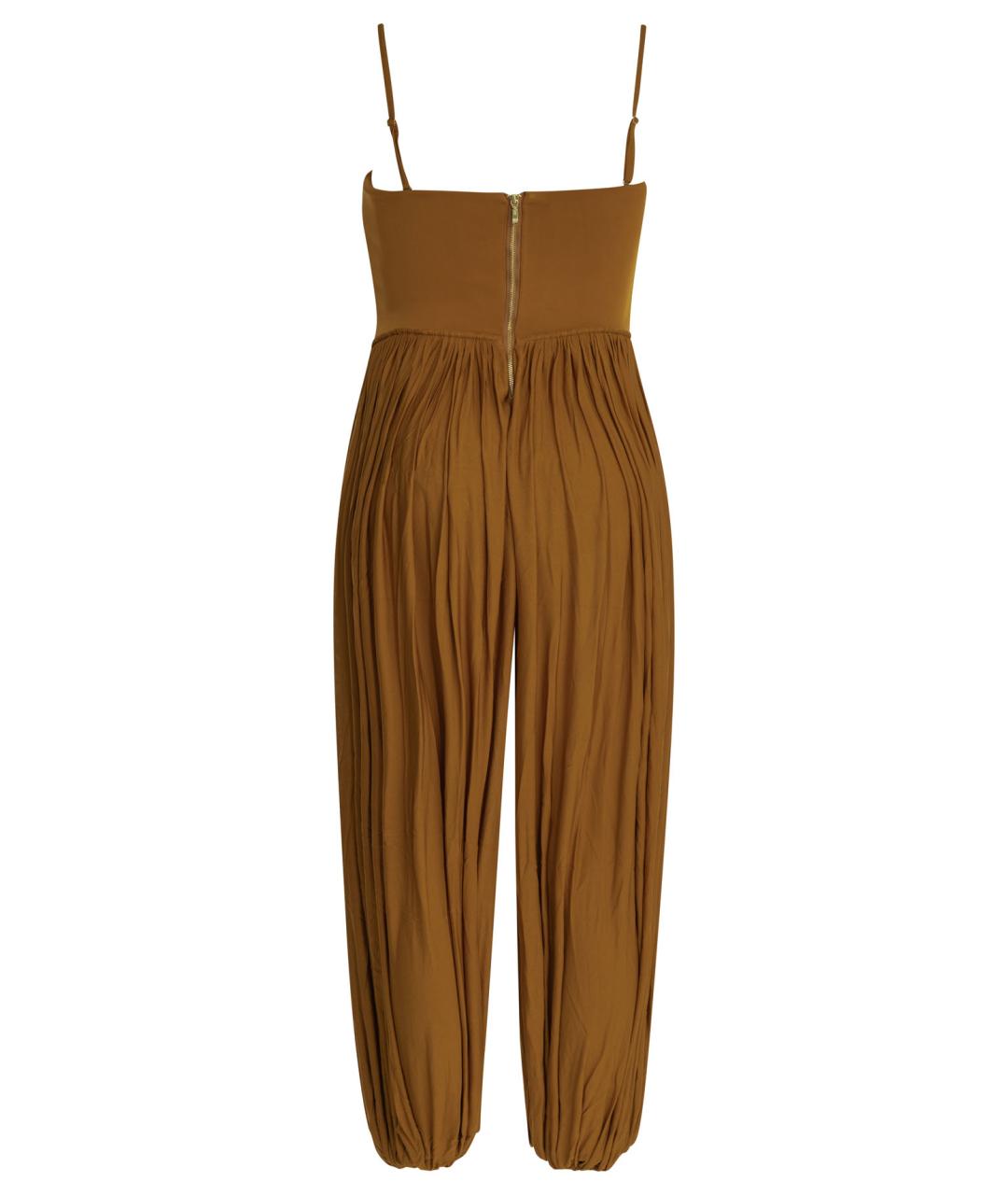 ZIMMERMANN Коричневый вискозный комбинезон, фото 2